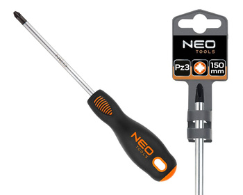 NEO Wkrętak krzyżowy, śrubokręt PZ3 x 150 mm, S2 04-036