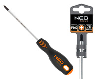 NEO Wkrętak krzyżowy, śrubokręt PH1 x 75 mm, S2 04-006
