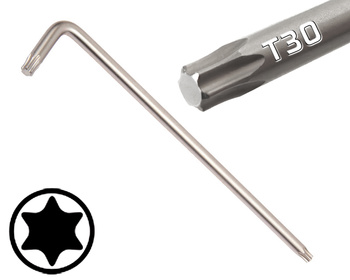 KING TONY KLUCZ TRZPIENIOWY DŁUGI TORX T30 x 165 mm 
