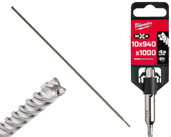 Milwaukee Wiertło do betonu SDS-Plus MX4 | 10 x 940 / 1000 mm
