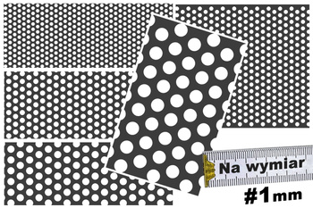 Blacha perforowana STAL SUROWA OCZKO od 4 do 12 mm Rv 4-6, 5-8, 6-9, 8-12, 10-15, 12-18 mm - DO WYBORU - NA WYMIAR Gr. 1 mm