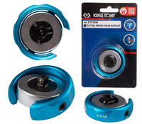 KING TONY Grzechotka obrotowa, okrągła MINI 1/4"