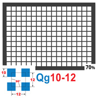 Blacha perforowana SUROWA 10X10 mm PRZERWA 2 mm 200 x 200 mm Qg 10-12 Gr. 1,5 mm