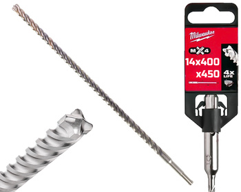 Milwaukee Wiertło do betonu SDS-Plus MX4 | 14 x 400 / 450 mm