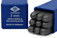 Znaczniki, numeratory CYFROWE 0-9 GRAVUREM-S | 3 MM