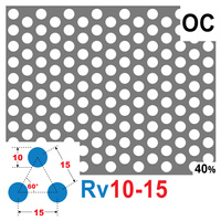 Blacha perforowana OCYNK OCZKO 10 mm PRZERWA 5 mm 200 x 200 mm Rv 10-15 Gr. 1 mm
